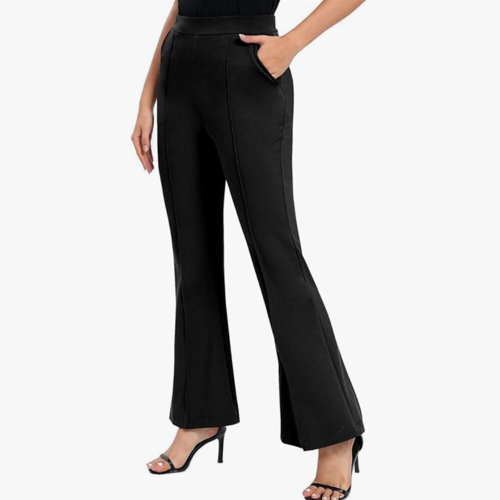 Alfani Black Boot-Cut Ponte Pants